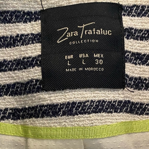 Zara Trafaluc Textured Striped Blazer - Picture 4 of 4